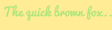 Image with Font Color B0E57C and Background Color FFEC94
